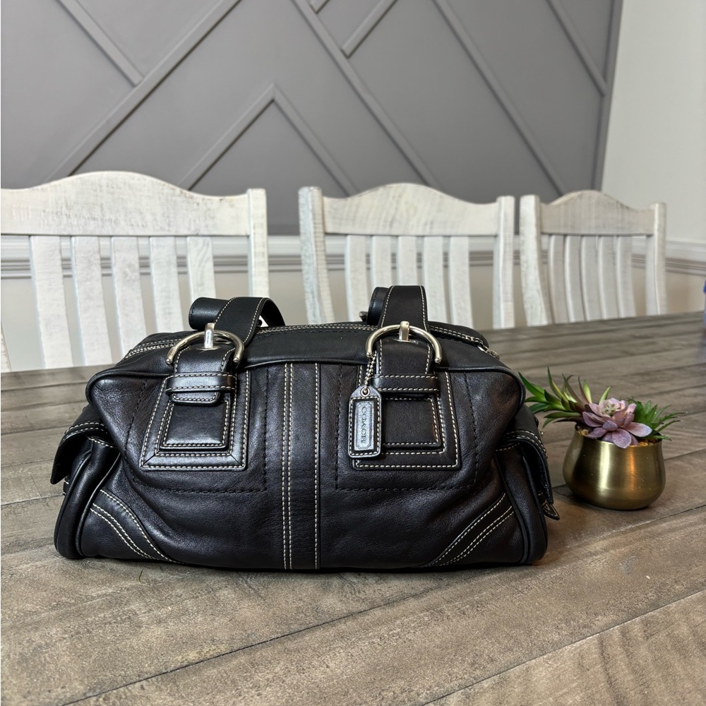 Coach Legacy Leather Slim Tote Black 10036 – Classic Design - Picture 3 of 8